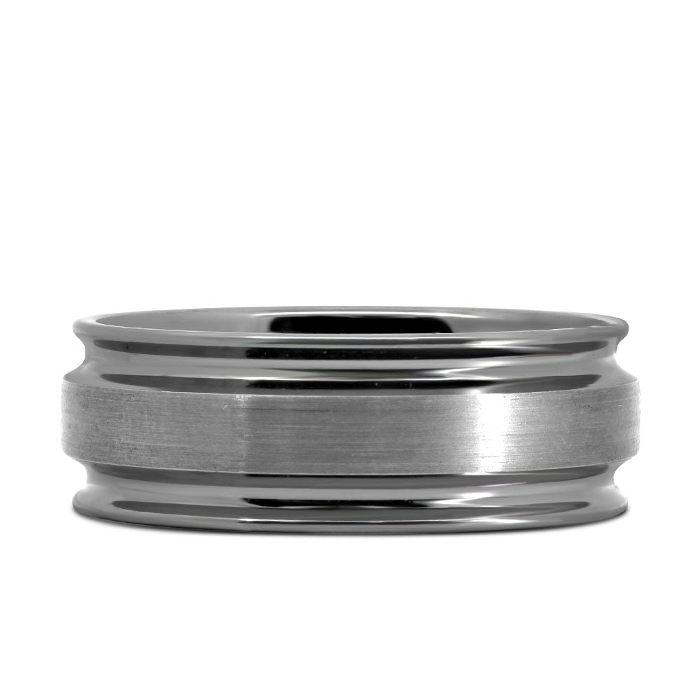 8MM Comfort Fit Wedding Band in Tungsten
