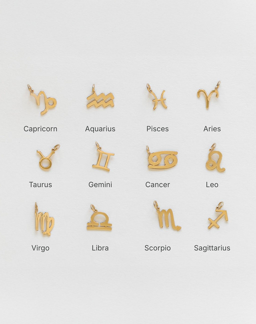 Cancer Zodiac Charm in 10kt Yellow Gold