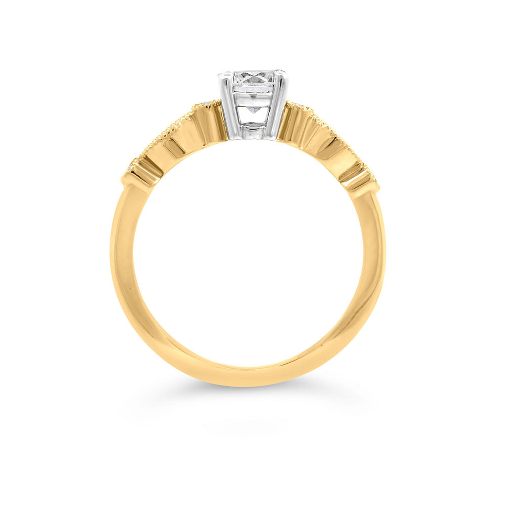 Colourless Collection Engagement Ring with .61 Carat TW of Canadian Diamonds in 18kt Yellow Gold