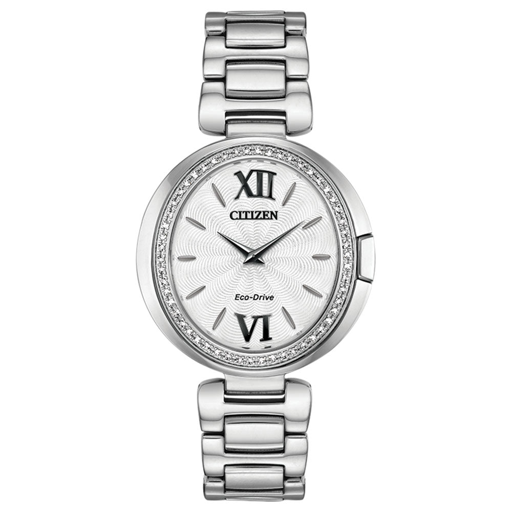 Women's Citizen Eco-Drive Silver Tone Capella Diamond Watch