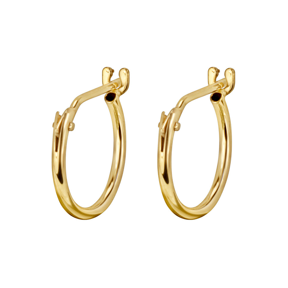 Childrens' Precious Forever Hoop Earrings in 14kt Yellow Gold