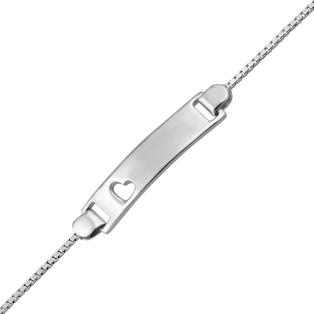 7” Box ID Bracelet in Sterling Silver