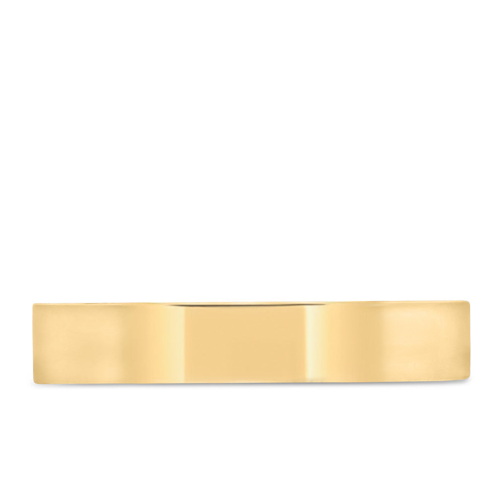 4MM Comfort Fit Wedding Band in Yellow Gold