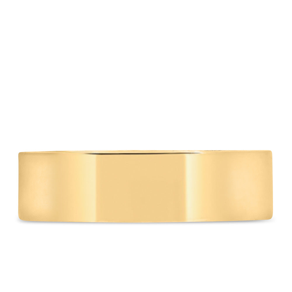6MM Comfort Fit Wedding Band in Yellow Gold