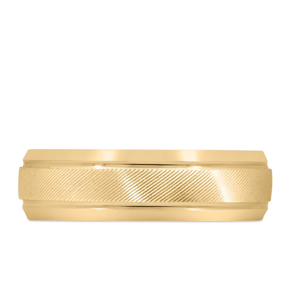 6MM Comfort Fit Wedding Band in Yellow Gold