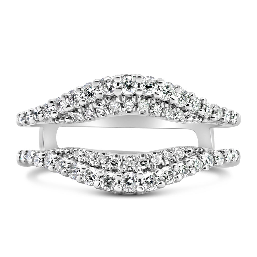Ring Jacket with .50 Carat TW of Diamonds in 14kt White Gold