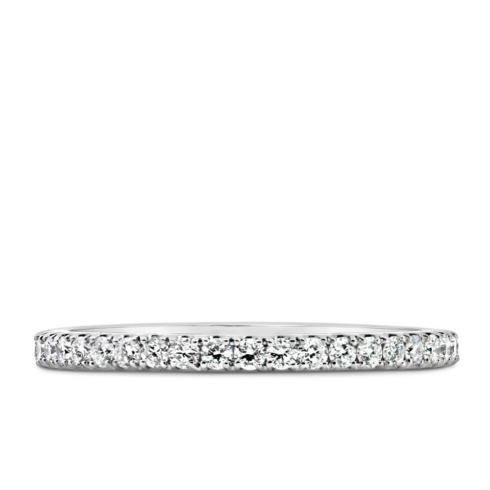 Matching Band with .42 Carat TW of Lab Created Diamonds in 14kt White Gold