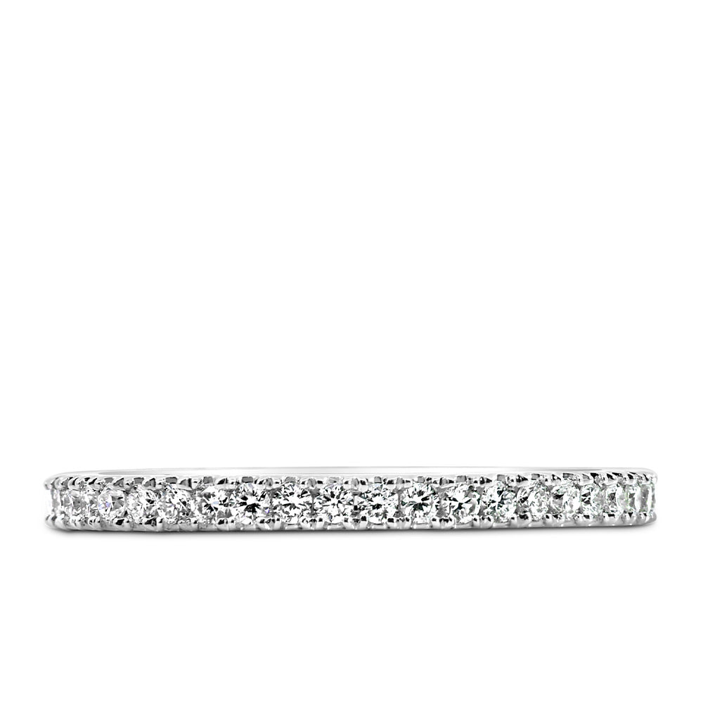 Matching Band with .33 Carat TW of Lab Created Diamonds in 14kt White Gold