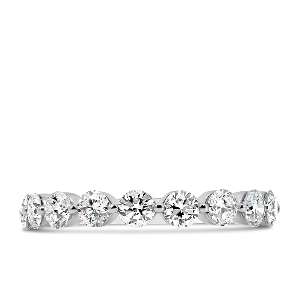 Wedding Band with 1.00 Carat TW of Lab Created Diamonds in 14kt White Gold