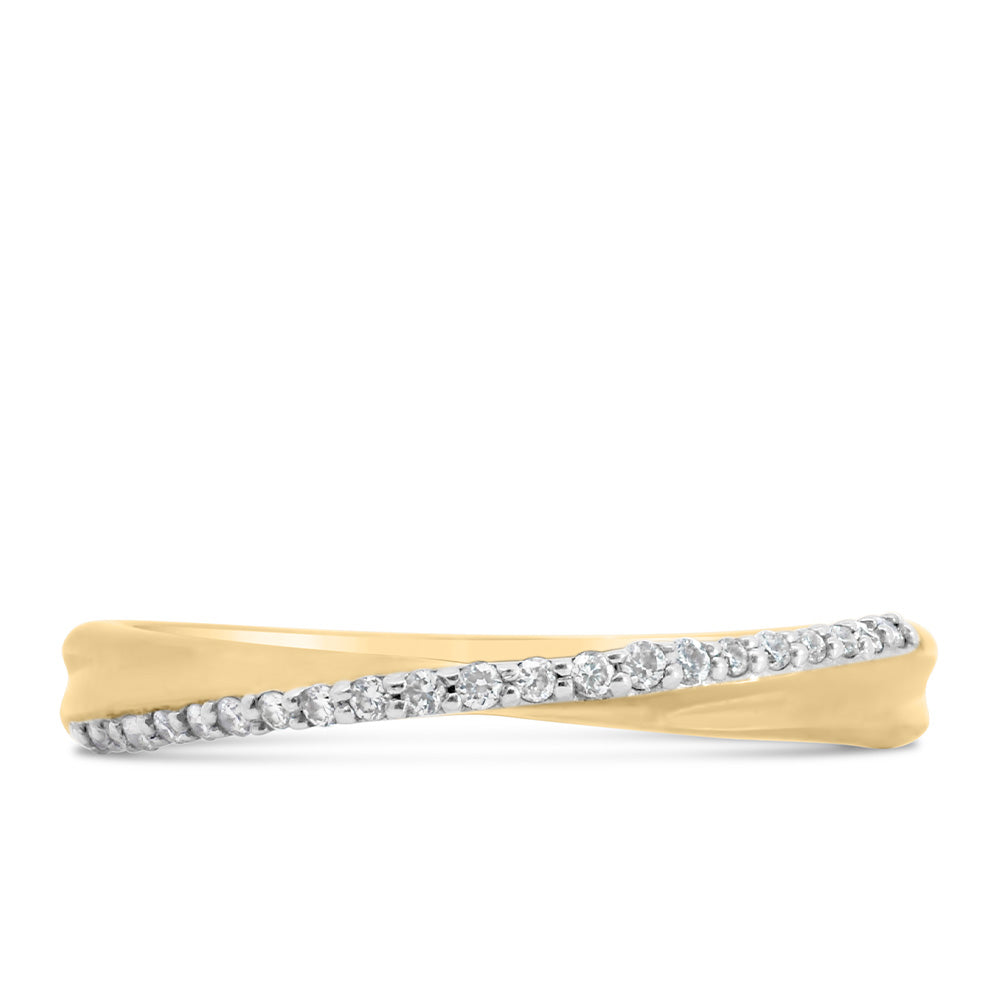 Ring with .10 Carat TW of Diamonds in 10kt Yellow Gold