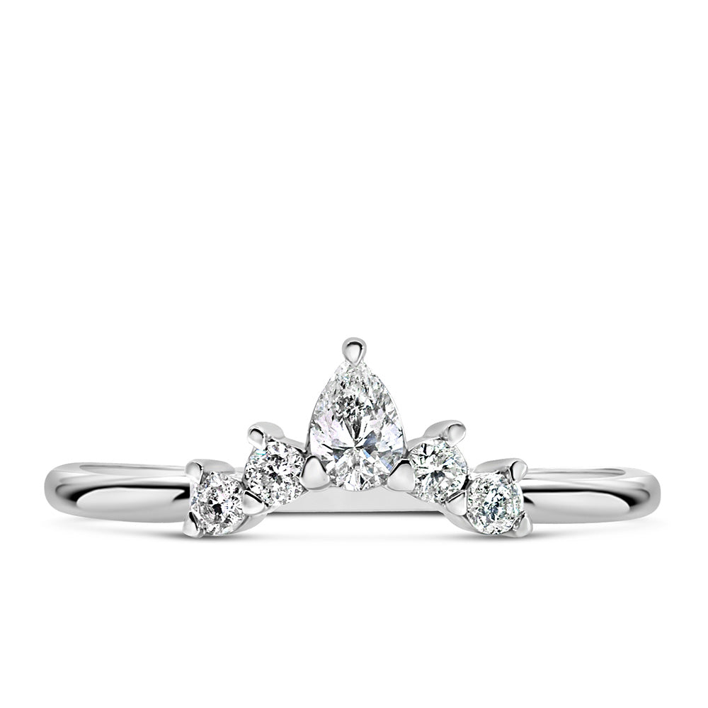 Laurel Luxe Diamond Band with .29 Carat TW of Diamonds in 14kt White Gold