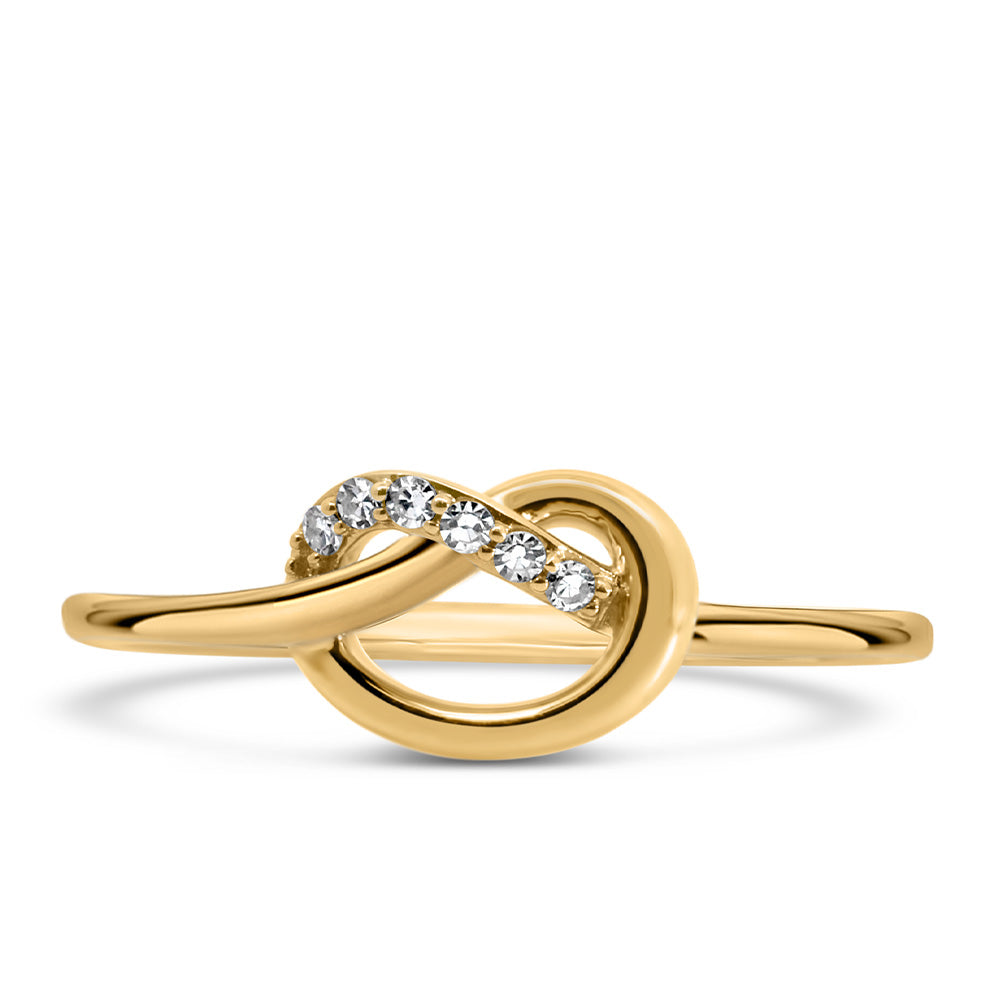 Ring with .04 Carat TW of Diamonds in 10kt Yellow Gold