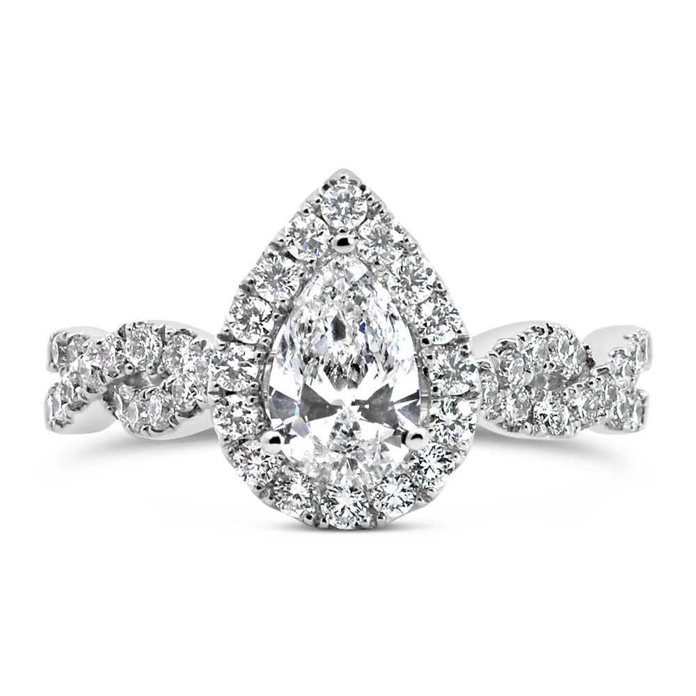 Willow Engagement Ring with 1.50 Carat TW of Lab Created Diamonds