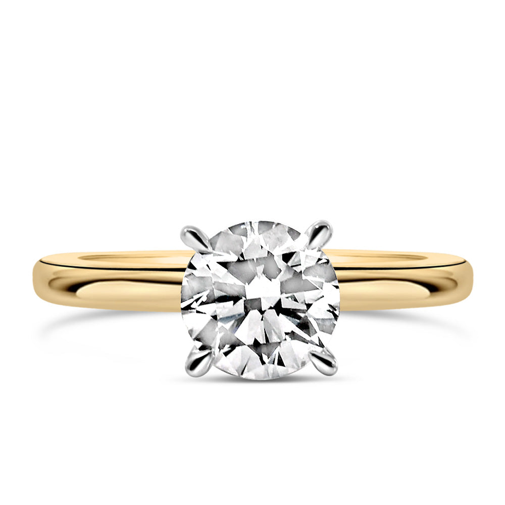 Round Engagement Ring RIN-LER-0048