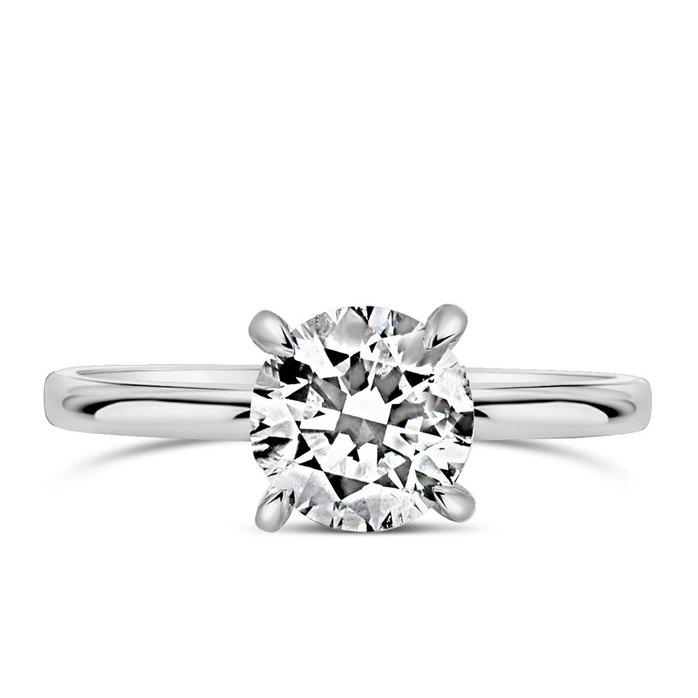 Round Engagement Ring RIN-LER-0049