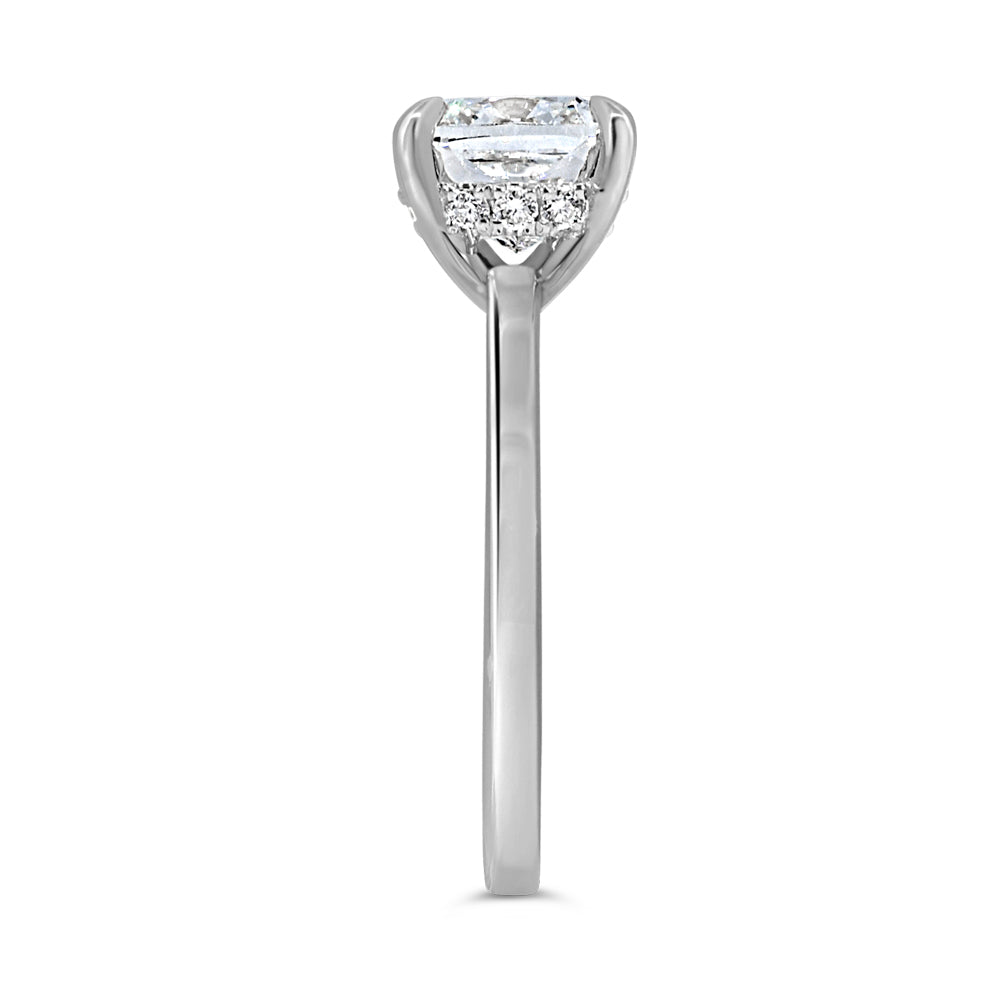 Ring with 2.12 Carat TW of Lab Created Diamonds in 14kt White Gold