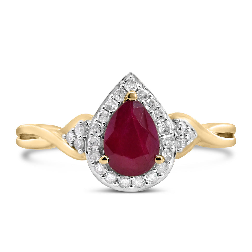 Ruby Ring in 10kt Yellow Gold