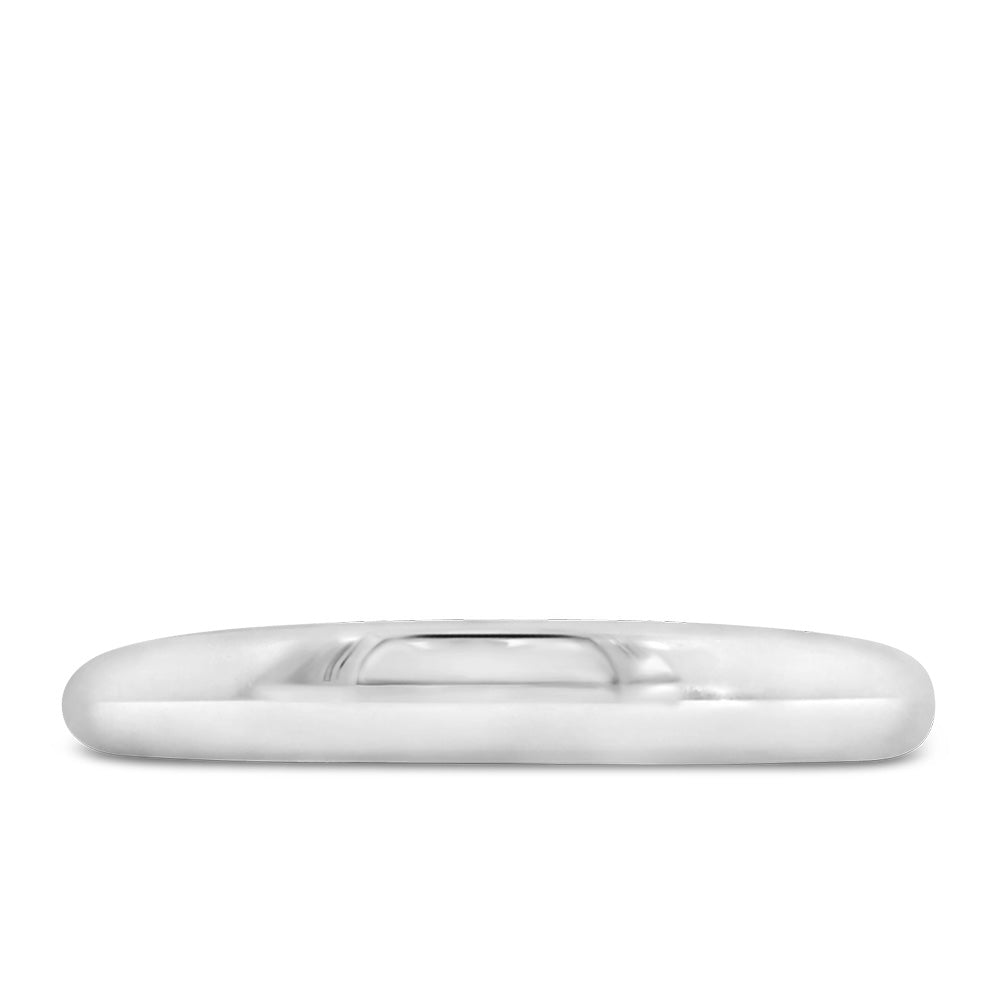 3MM Mini Dome Ring in 10kt White Gold