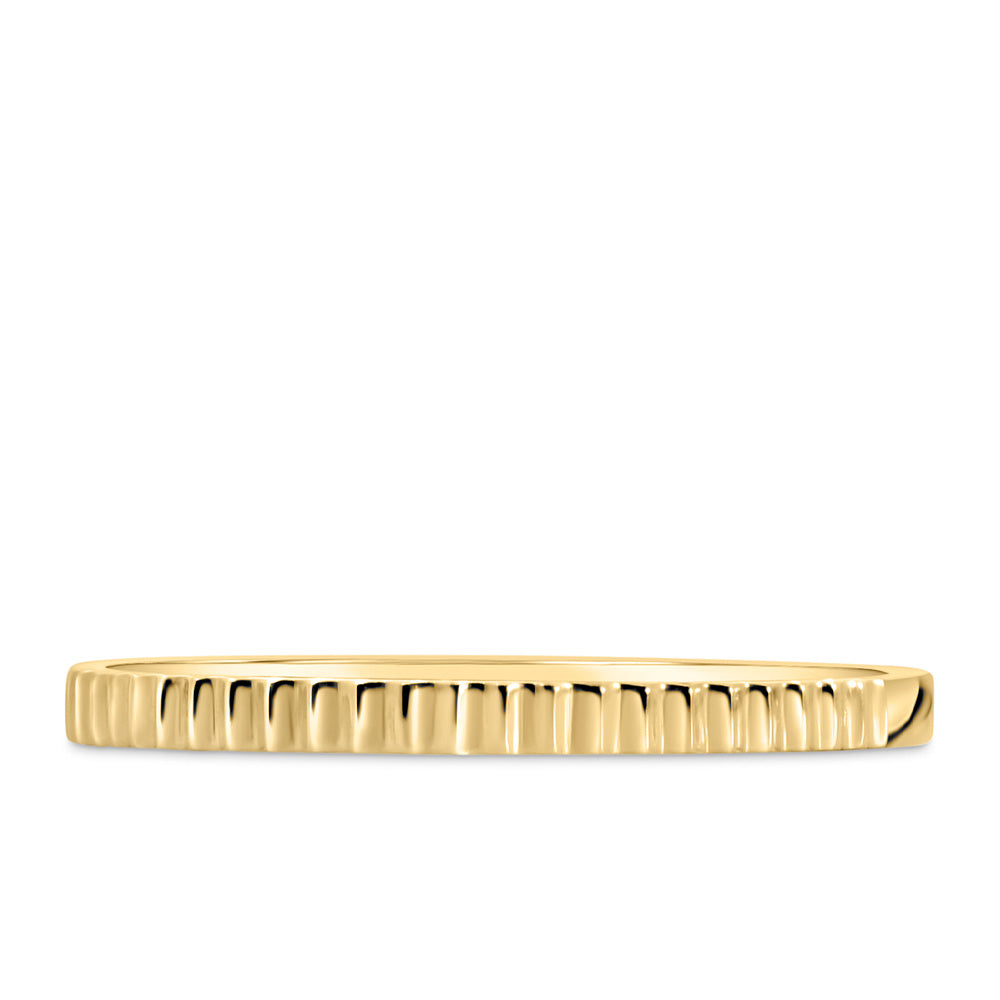 1.9MM Textured Ring in 10kt Yellow Gold