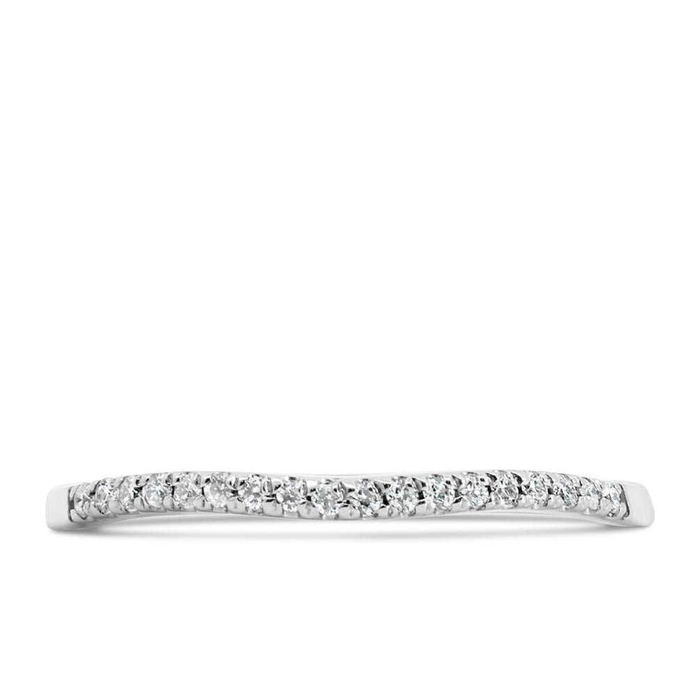 Colourless Collection Wedding Band with .09 Carat TW of Diamonds in 18kt White Gold