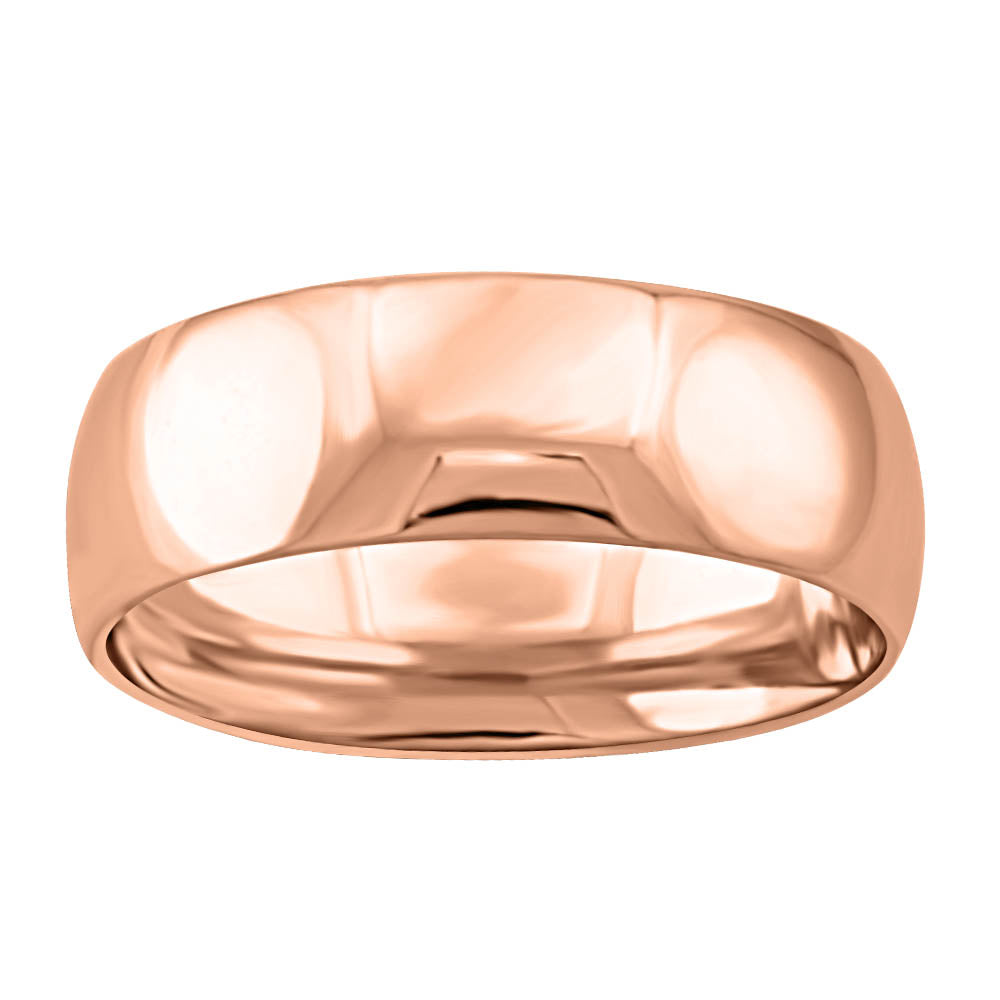 6MM Comfort Fit Wedding Band in 10kt Rose Gold