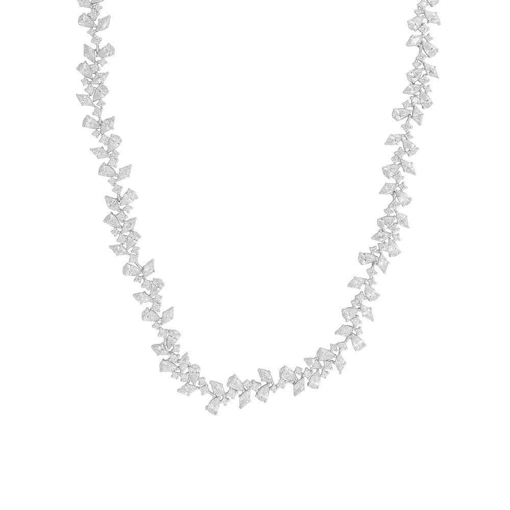 16.5" Grace Necklace with Cubic Zirconia in Sterling Silver