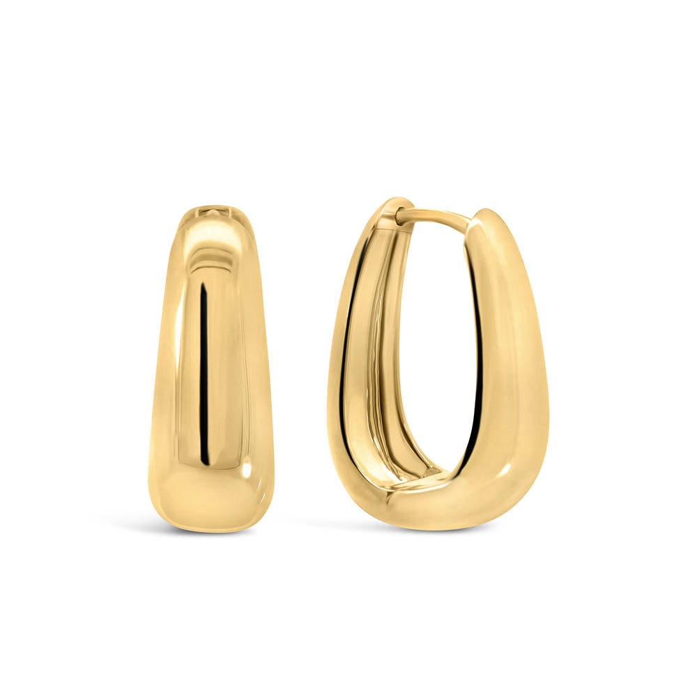 5-7.5MM Petite Aria Hoop Earrings in Gold Plated Sterling Silver