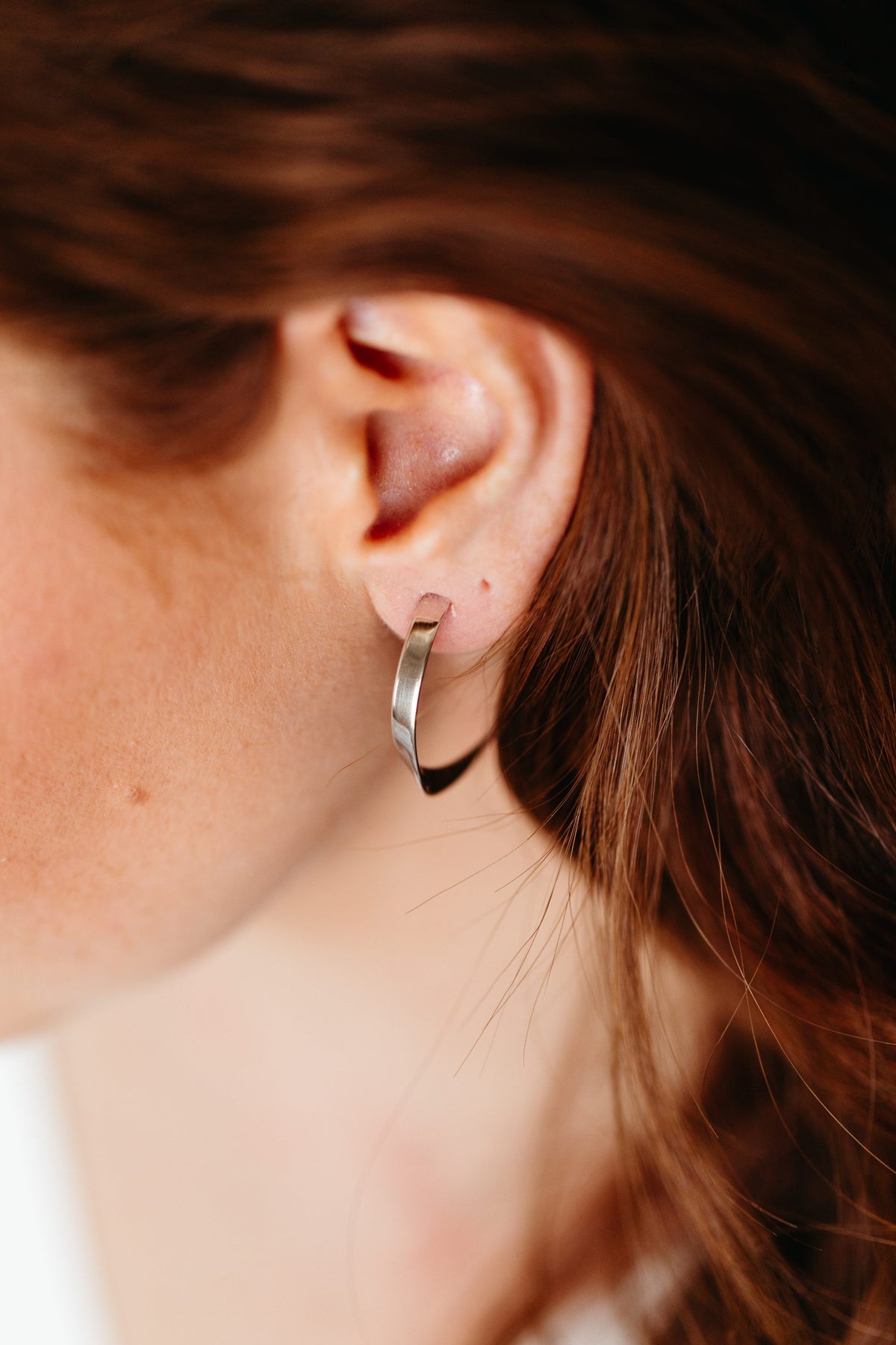 Bold Hoop Earrings in Sterling Silver