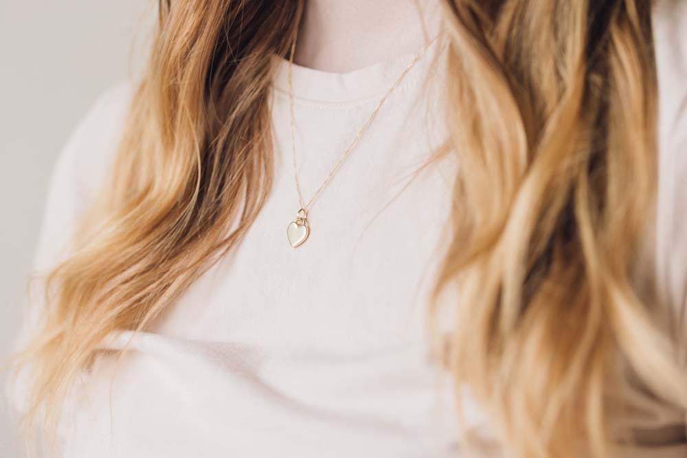 Heart Pendant in 10kt Yellow Gold