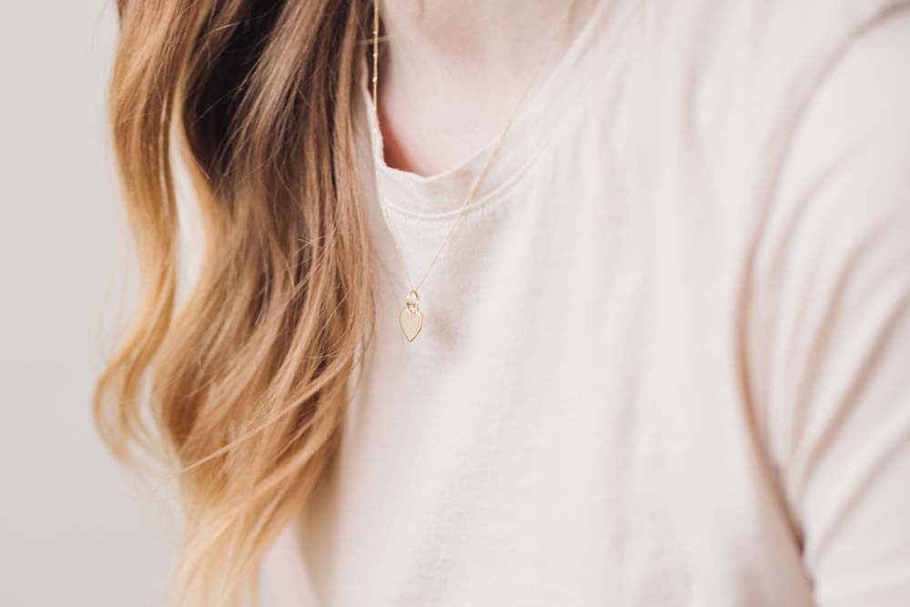 Heart Pendant in 10kt Yellow Gold