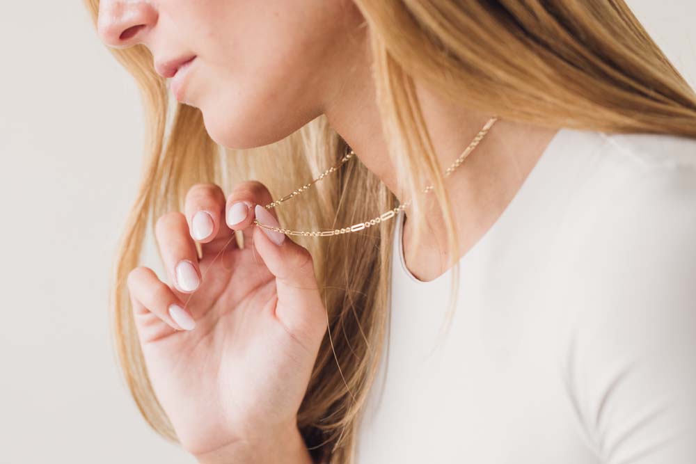 Rolo Paperclip Chain in 10kt Yellow Gold
