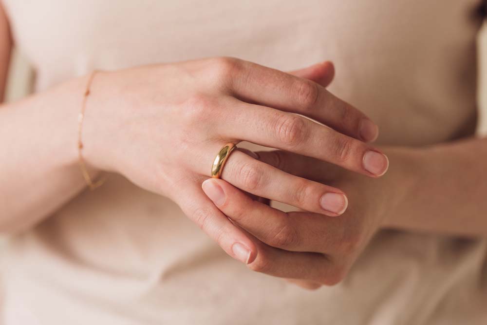 Dome Ring in 10kt Yellow Gold
