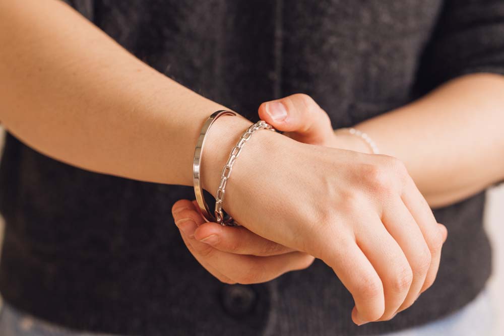 Open Paperclip Link Bangle