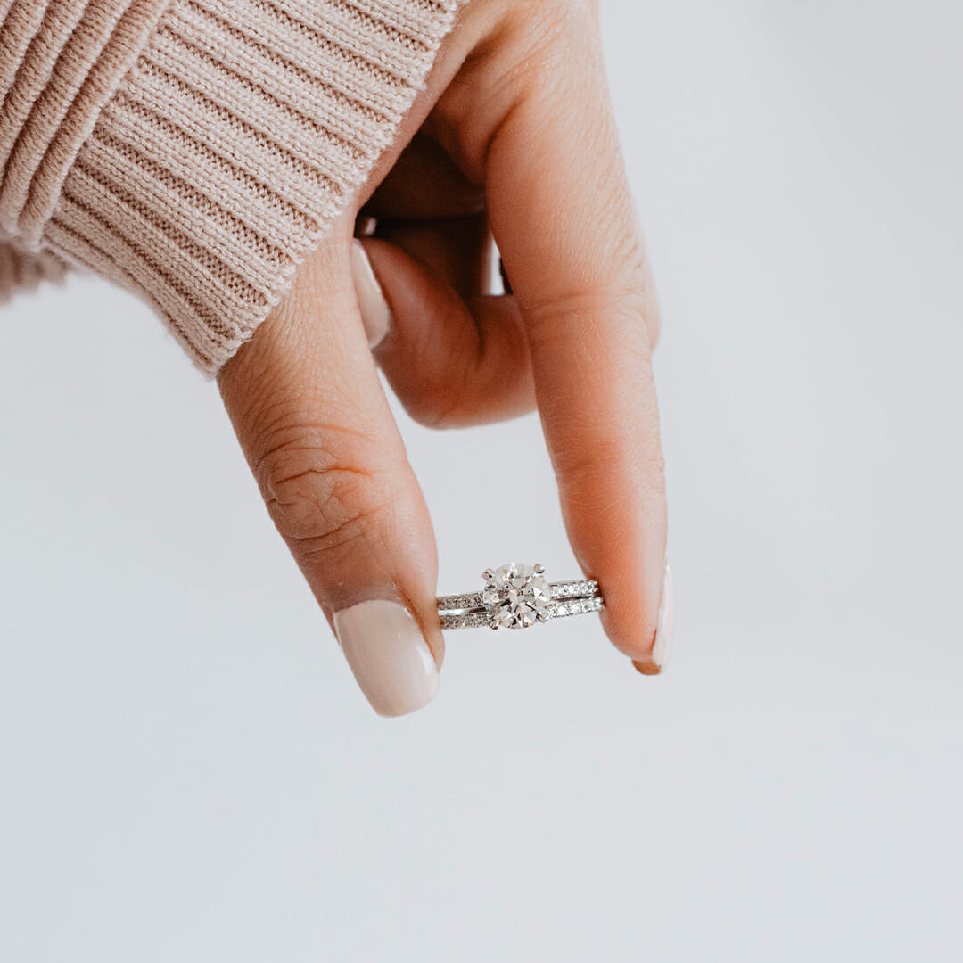 Eternal Luxe Engagement Ring with 1.76 Carat TW of Diamonds in 18kt White Gold