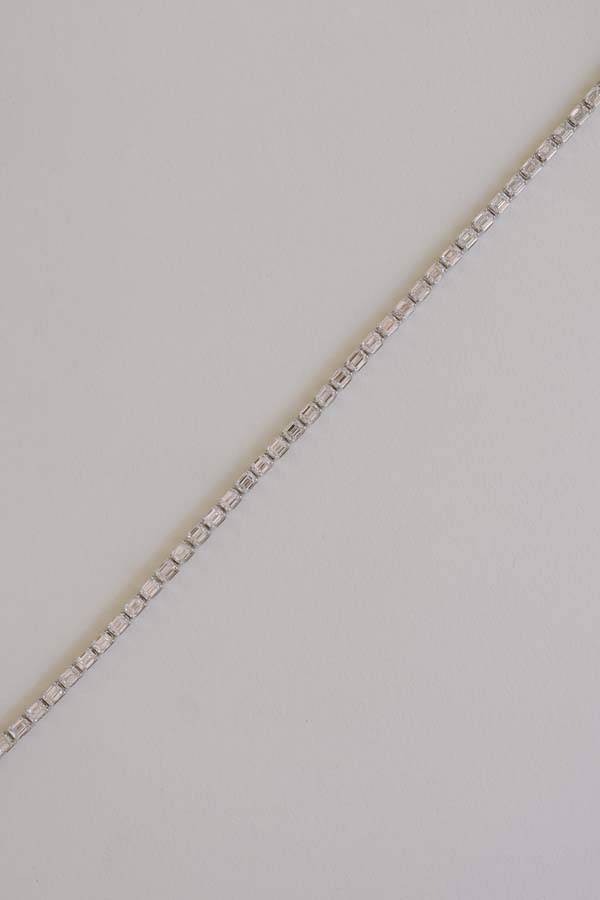 Bracelet with 5.00 Carat TW of Lab Created Diamonds in 14kt White Gold