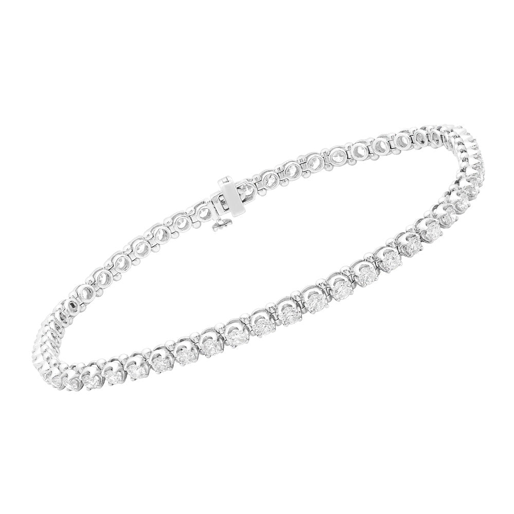 7.5" Classic Tennis Bracelet with 3.00 Carat TW of Lab Created Diamonds in 14kt White Gold