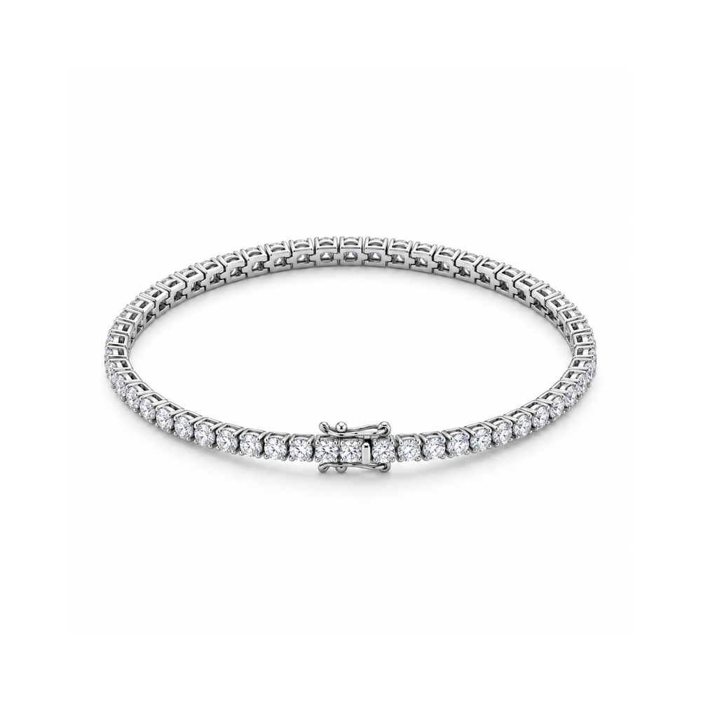 Tennis Bracelet with 2.00 Carat TW of Lab-grown Diamonds in Sterling Silver