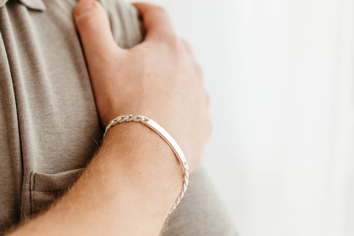 Mens Silver Bracelet