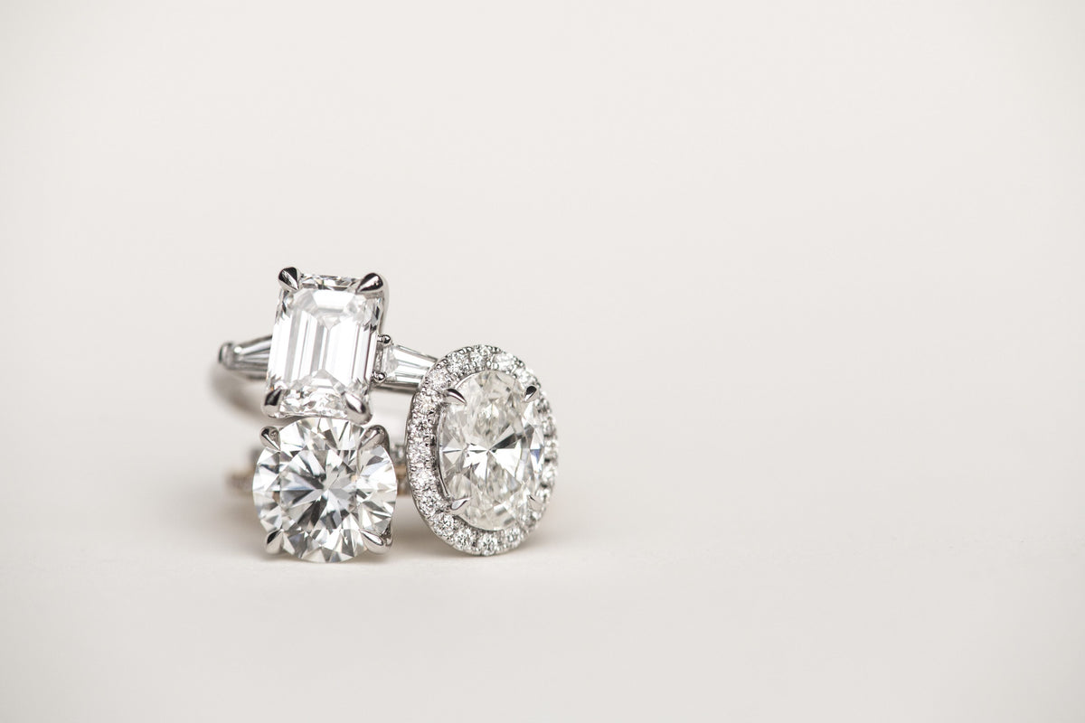 Engagement Ring with 3.20 Carat TW of Lab Created Diamonds in 14kt Yellow Gold