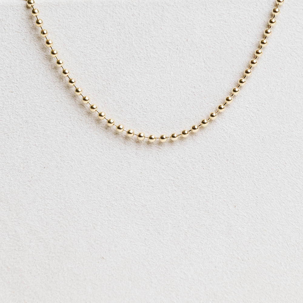 7" Ball Chain Bracelet in 10KT Yellow Gold