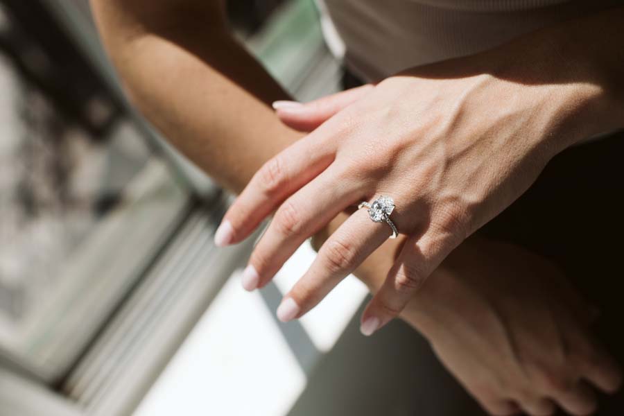 Ring with 2.25 Carat TW of Lab Created Diamonds in 14kt Yellow Gold