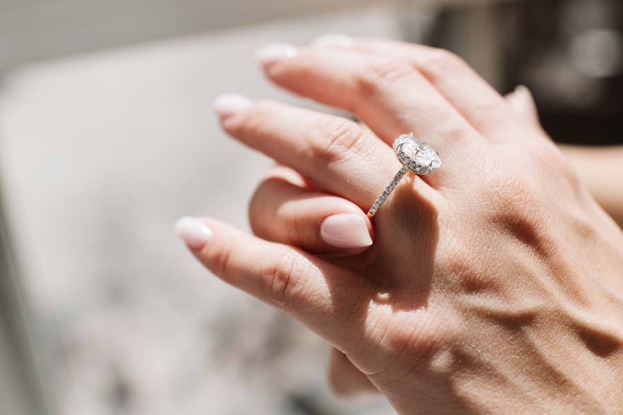 Ring with 2.25 Carat TW of Lab Created Diamonds in 14kt Yellow Gold