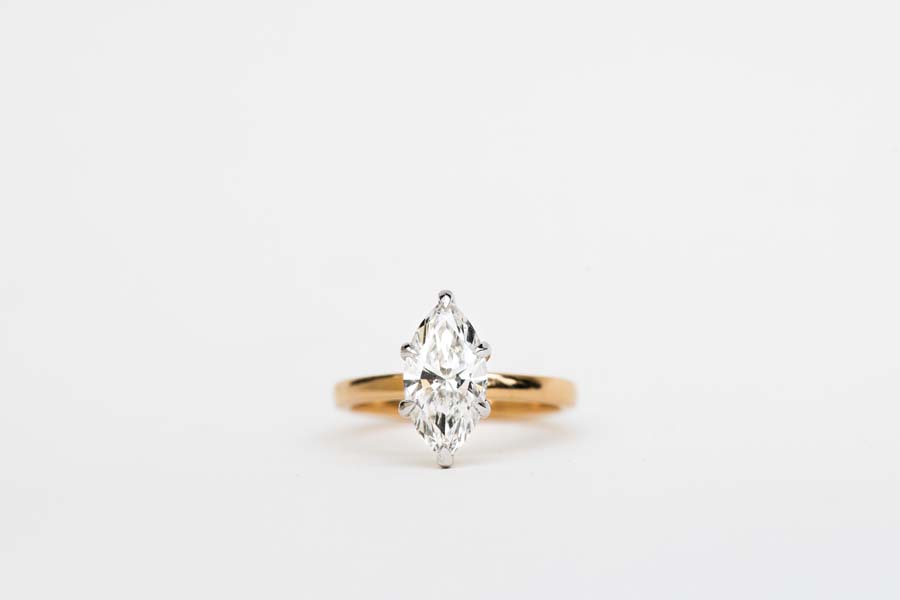 Marquise Solitaire Engagement Ring RIN-LER-0110
