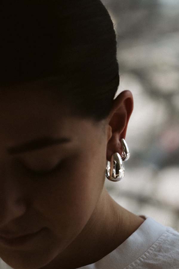 5-7.5MM Petite Aria Hoop Earrings in Sterling Silver