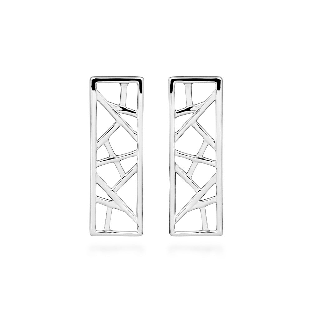 Geometric Earrings in Sterling Silver