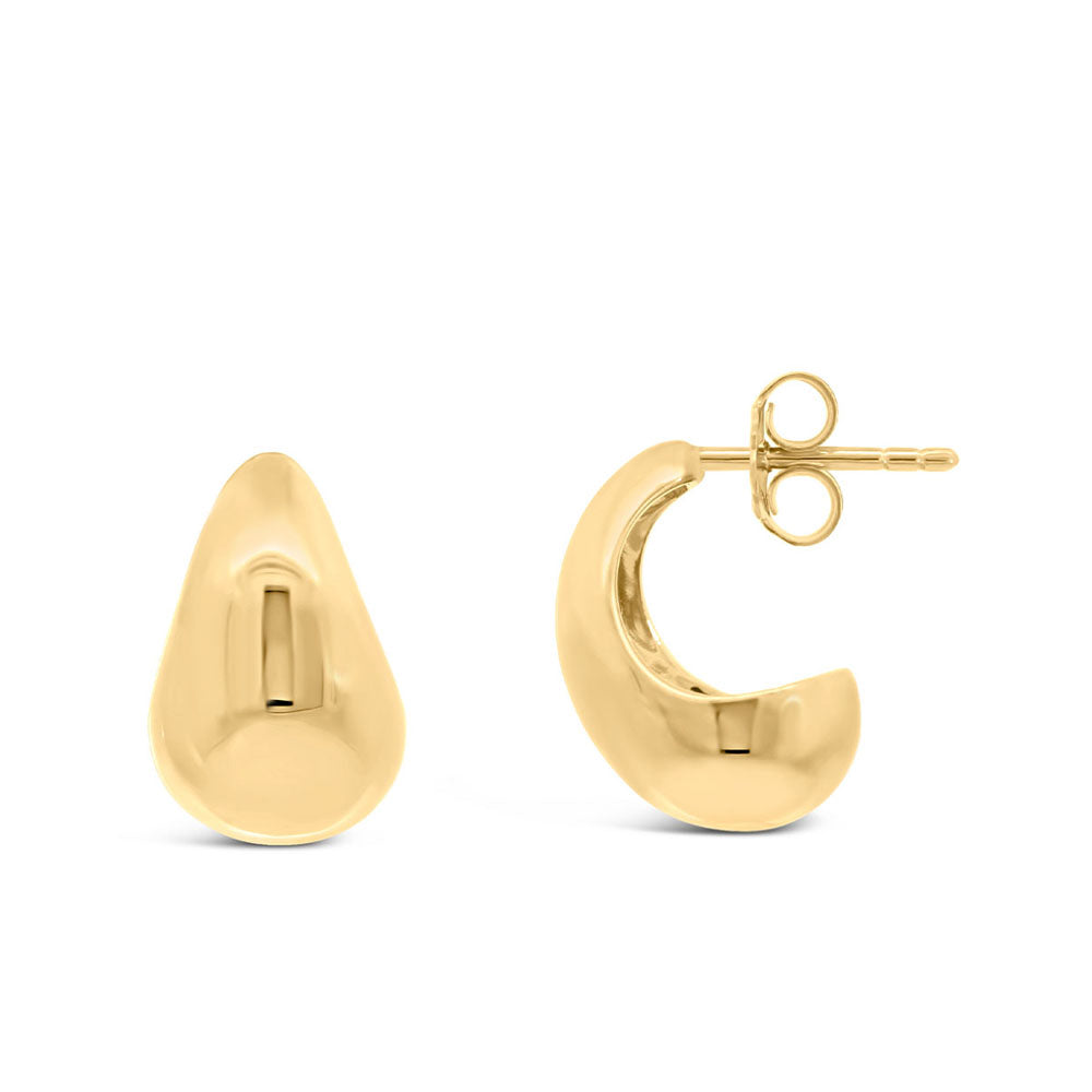 Hoops Earrings in Gold Plated Sterling Silver