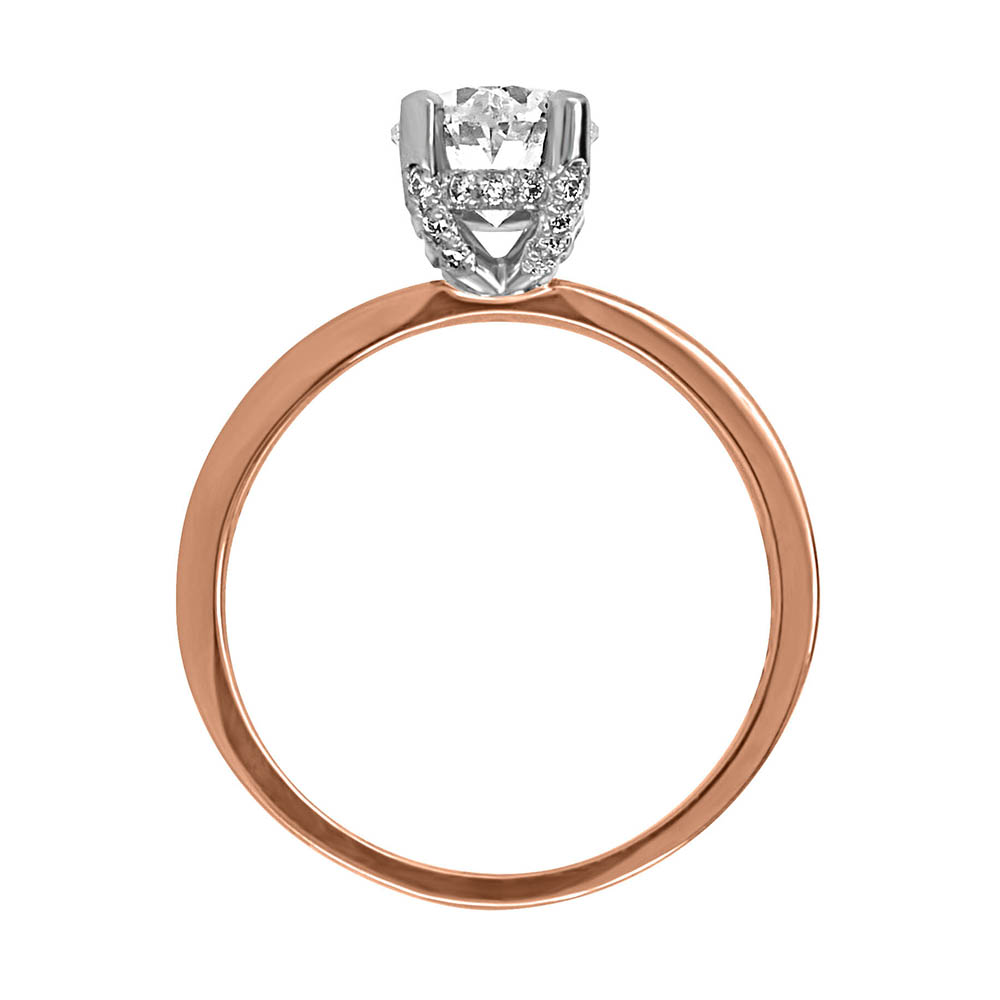 Eternal Rose Gold Oval Diamond Engagement Ring