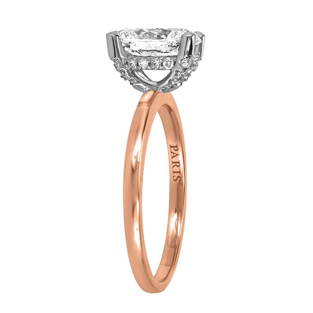 Eternal Icon Oval Solitaire Engagement Ring with 1.44 Carat TW of Diamonds in 18kt Rose Gold