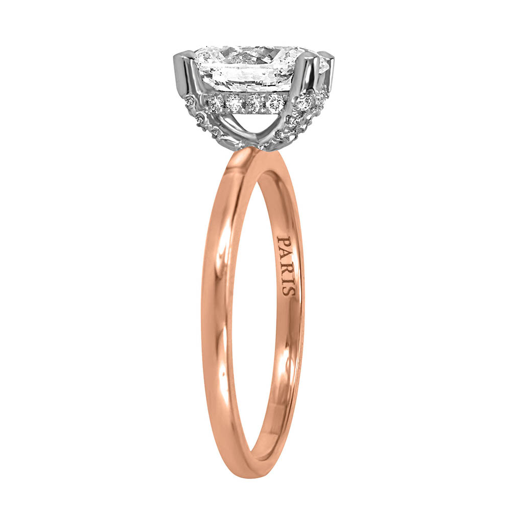 Eternal Icon Oval Solitaire Engagement Ring with 2.15 Carat TW of Diamonds in 18kt Rose Gold