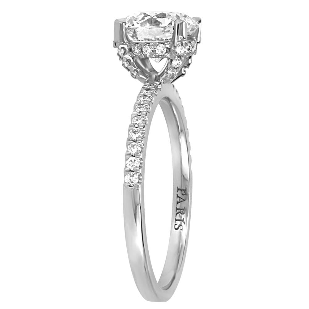 Eternal Luxe Engagement Ring with 1.76 Carat TW of Diamonds in 18kt White Gold